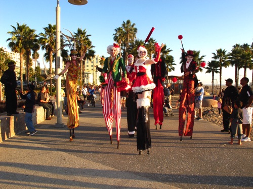 Christmas Santa Monica Beach Parade Christmas Santa Monica Beach Parade